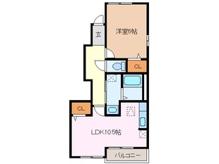 津駅 徒歩27分 1階の物件間取画像